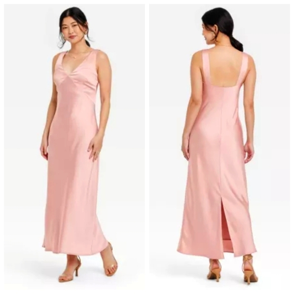A New Day Blush Pink Slip Dress – Satin Finish (NWT)✨ - Picture 1 of 9